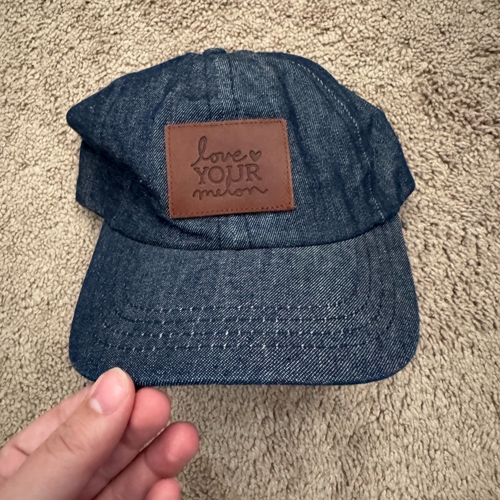 Love Your Melon Denim Hat with Brown Patch